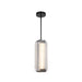 Alai LED Pendant Urban Bronze/Ribbed Glass-Mini Pendants-Alora-Lighting Design Store