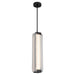 Alai LED Pendant Urban Bronze/Ribbed Glass-Pendants-Alora-Lighting Design Store