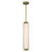 Alai LED Pendant Vintage Brass/Ribbed Glass-Pendants-Alora-Lighting Design Store