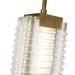 Alai LED Pendant Vintage Brass/Ribbed Glass-Pendants-Alora-Lighting Design Store