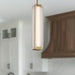 Alai LED Pendant Vintage Brass/Ribbed Glass-Pendants-Alora-Lighting Design Store