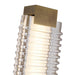 Alai LED Wall Vanity Vintage Brass/Ribbed Glass-Bathroom Fixtures-Alora-Lighting Design Store