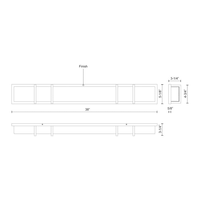 Alberni LED Vanity Black-Bathroom Fixtures-Kuzco Lighting-Lighting Design Store