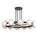 Alonso LED Chandelier Urban Bronze/Alabaster-Large Chandeliers-Alora-Lighting Design Store