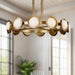 Alonso LED Chandelier Vintage Brass-Large Chandeliers-Alora-Lighting Design Store