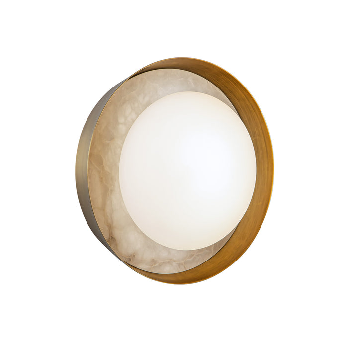 Alonso LED Vanity Vintage Brass-Sconces-Alora-Lighting Design Store