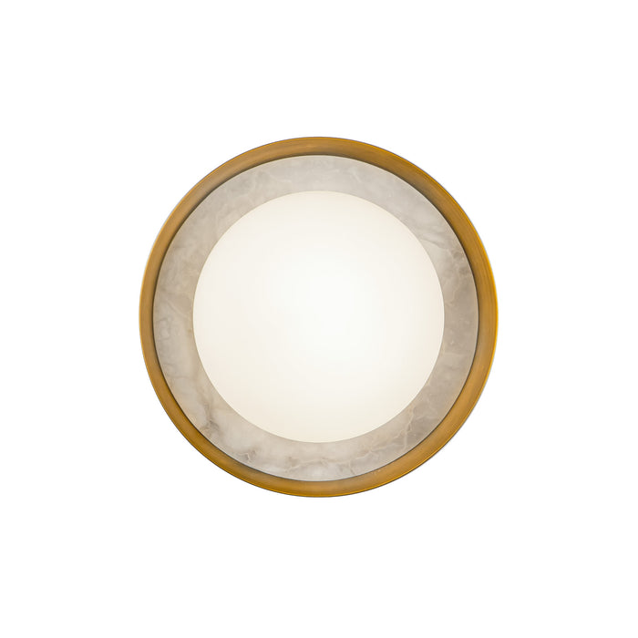 Alonso LED Vanity Vintage Brass-Sconces-Alora-Lighting Design Store