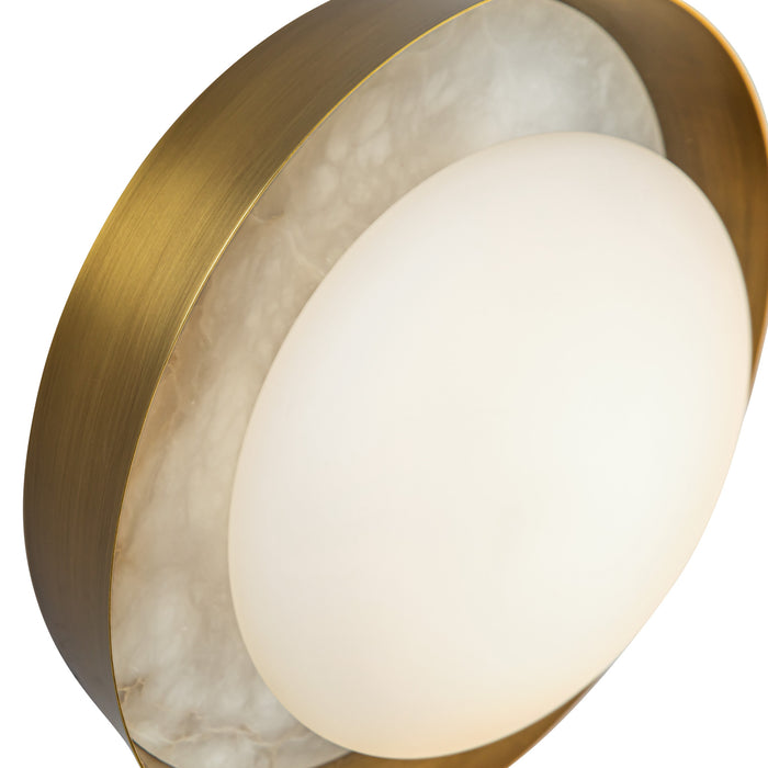 Alonso LED Vanity Vintage Brass-Sconces-Alora-Lighting Design Store