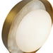 Alonso LED Vanity Vintage Brass-Sconces-Alora-Lighting Design Store