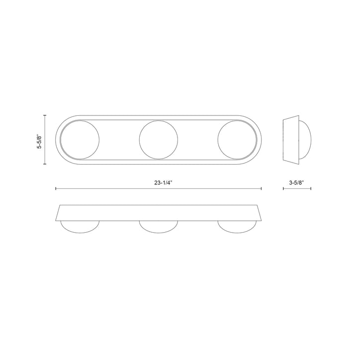 Alonso LED Vanity Urban Bronze-Bathroom Fixtures-Alora-Lighting Design Store