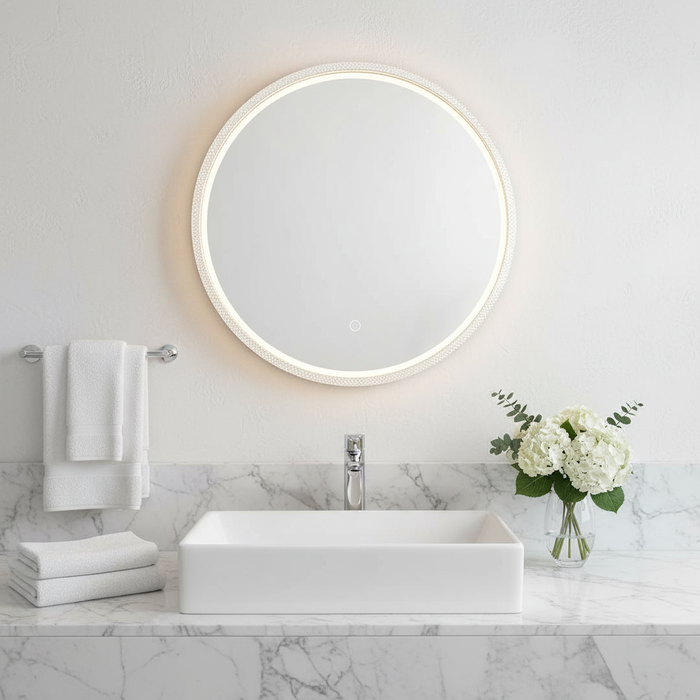 Reflections LED Mirror Matte Black-Mirrors-Artcraft-Lighting Design Store