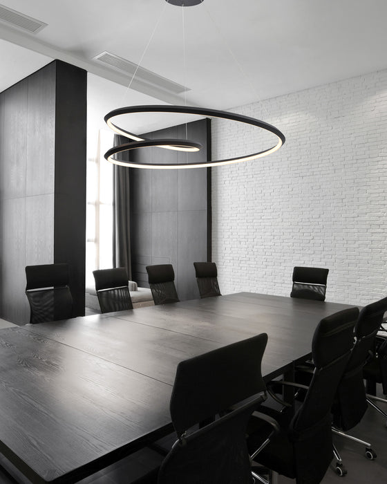 Ampersand LED Pendant Black-Pendants-Kuzco Lighting-Lighting Design Store
