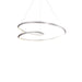 Ampersand LED Pendant Brushed Nickel-Pendants-Kuzco Lighting-Lighting Design Store