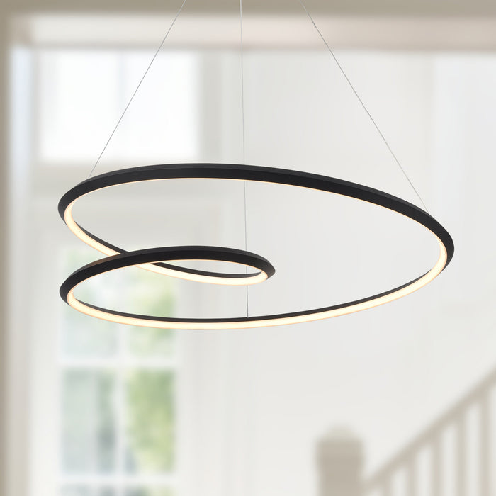 Ampersand LED Pendant Black-Pendants-Kuzco Lighting-Lighting Design Store