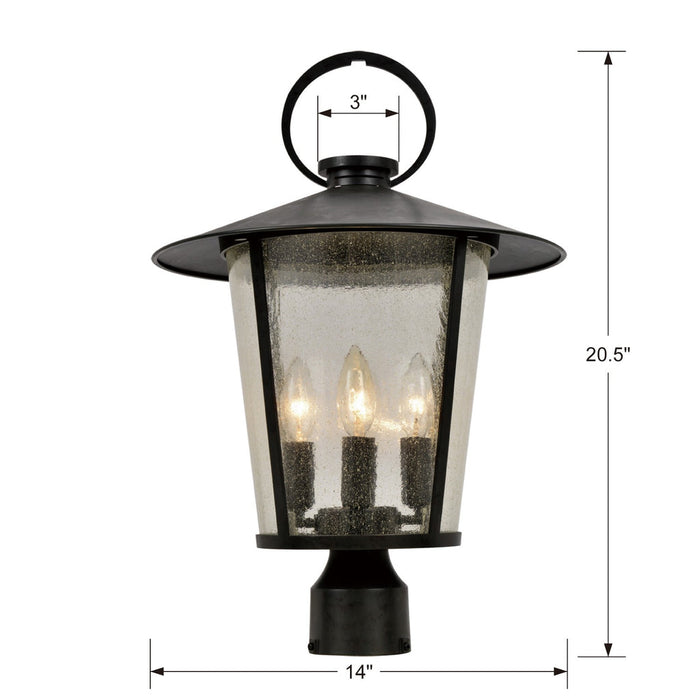 Andover Outdoor Lantern Post-Exterior-Crystorama-Lighting Design Store