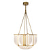 Anders LED Chandelier Vintage Brass-Mid. Chandeliers-Alora-Lighting Design Store