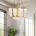 Anders LED Chandelier Vintage Brass-Mid. Chandeliers-Alora-Lighting Design Store