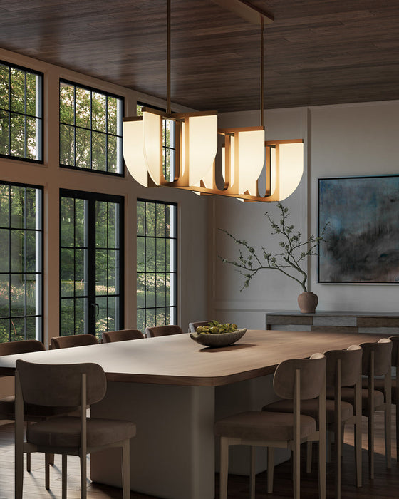 Anders LED Linear Pendant Vintage Brass