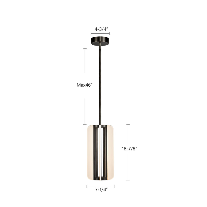 Anders LED Pendant Vintage Brass-Mini Pendants-Alora-Lighting Design Store