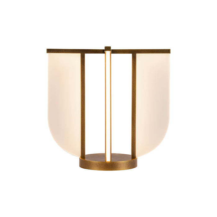 Anders LED Table Lamp Vintage Brass-Lamps-Alora-Lighting Design Store