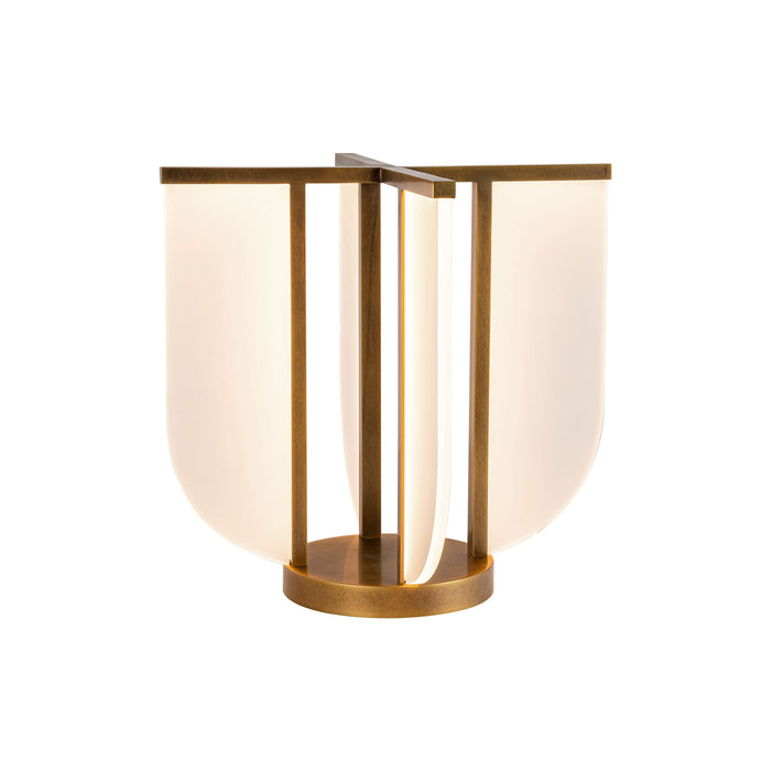 Anders LED Table Lamp Vintage Brass-Lamps-Alora-Lighting Design Store