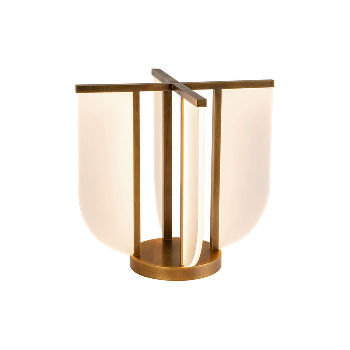 Anders LED Table Lamp Vintage Brass-Lamps-Alora-Lighting Design Store