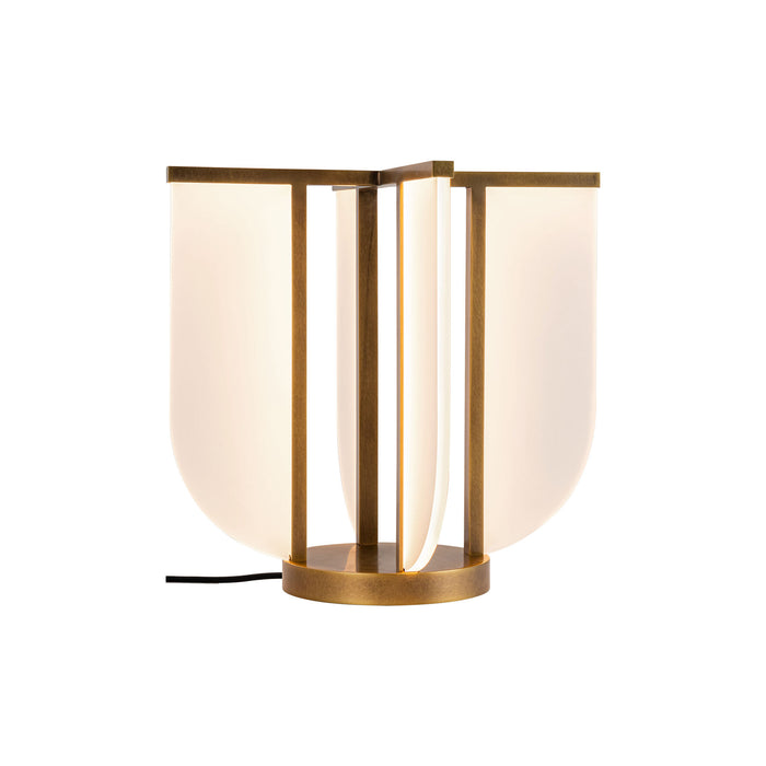 Anders LED Table Lamp Vintage Brass-Lamps-Alora-Lighting Design Store