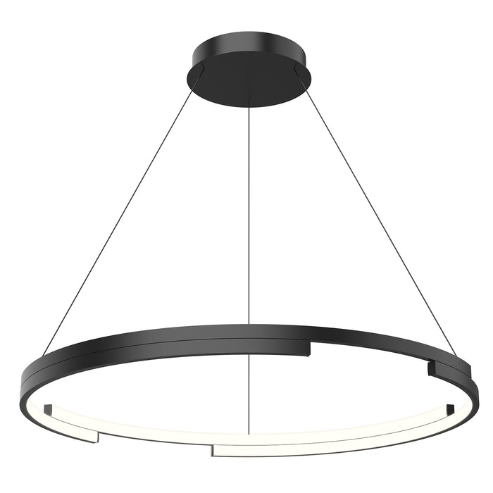 Anello Minor LED Pendant Black-Pendants-Kuzco Lighting-Lighting Design Store
