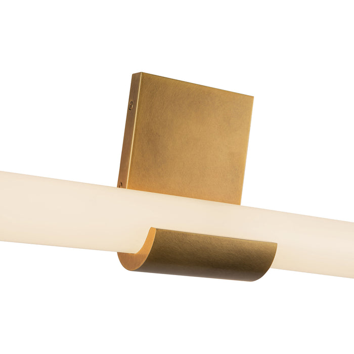 Apollo LED Wall Vanity Vintage Brass-Bathroom Fixtures-Alora-Lighting Design Store