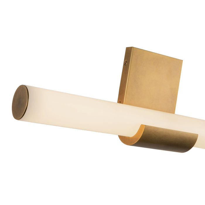 Apollo LED Wall Vanity Vintage Brass-Bathroom Fixtures-Alora-Lighting Design Store