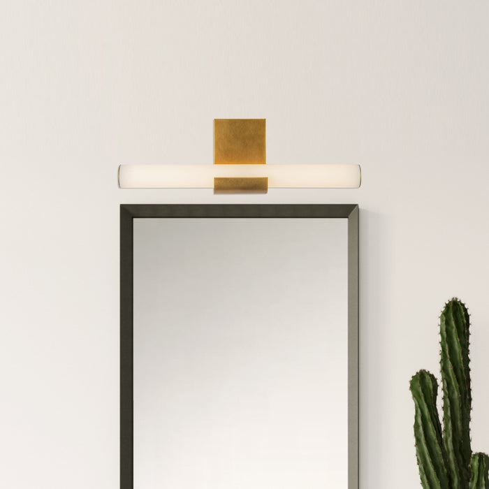 Apollo LED Wall Vanity Vintage Brass-Bathroom Fixtures-Alora-Lighting Design Store