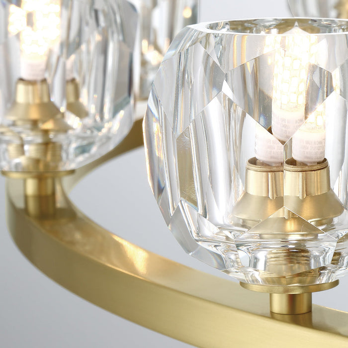 Aragon LED Chandelier-Large Chandeliers-Crystorama-Lighting Design Store