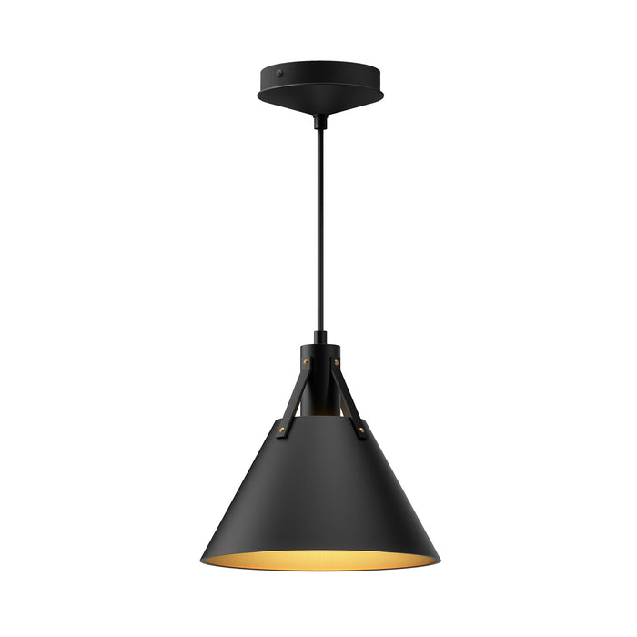 Archer One Light Pendant Matte Black-Pendants-Alora-Lighting Design Store