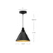 Archer One Light Pendant Matte Black-Pendants-Alora-Lighting Design Store