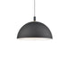 Archibald One Light Pendant Black With Gold Detail-Pendants-Kuzco Lighting-Lighting Design Store