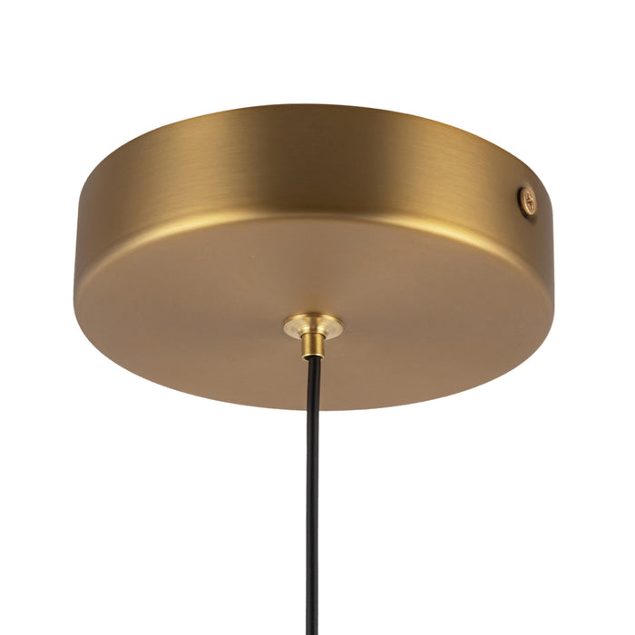 Arden LED Pendant Brushed Gold/Opal Glass-Mini Pendants-Alora-Lighting Design Store