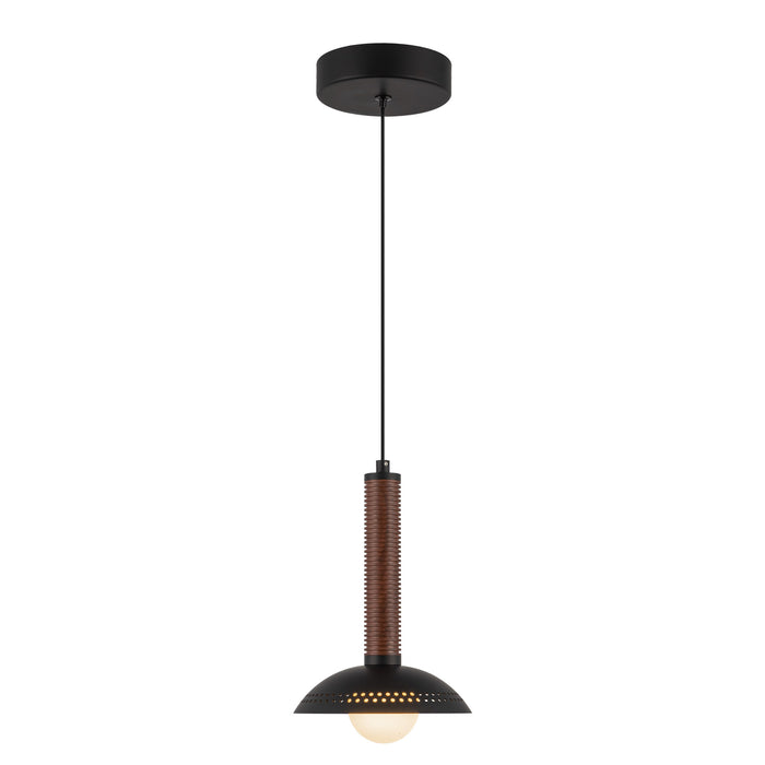 Arden LED Pendant Matte Black/Opal Glass-Mini Pendants-Alora-Lighting Design Store