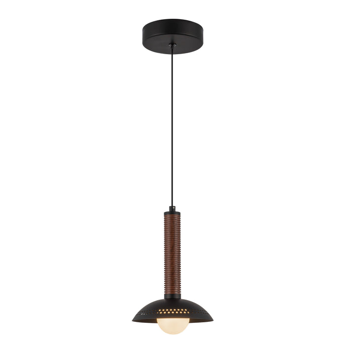 Arden LED Pendant Matte Black/Opal Glass-Mini Pendants-Alora-Lighting Design Store