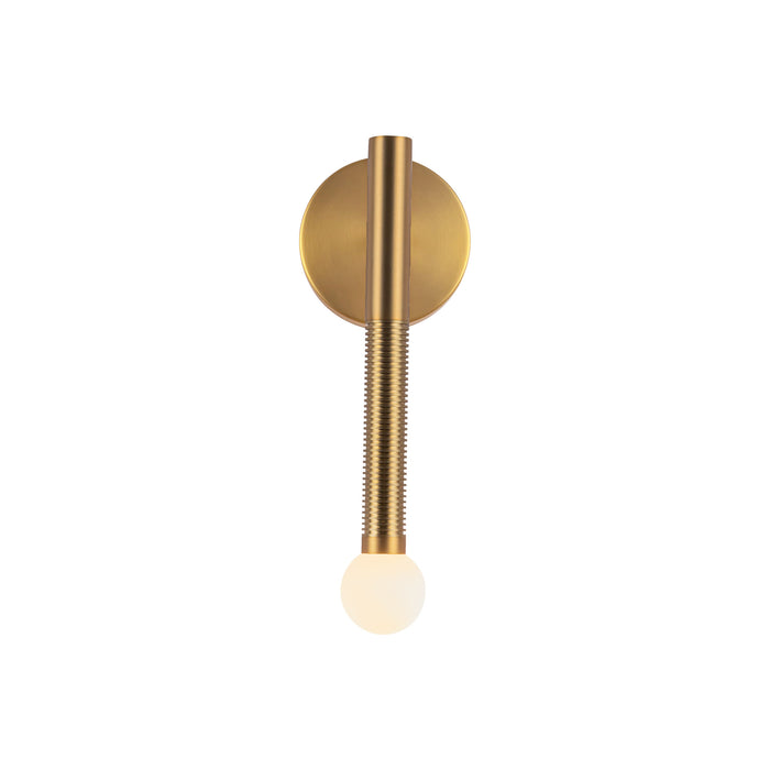 Arden LED Wall/Vanity Brushed Gold/Opal Glass-Sconces-Alora-Lighting Design Store