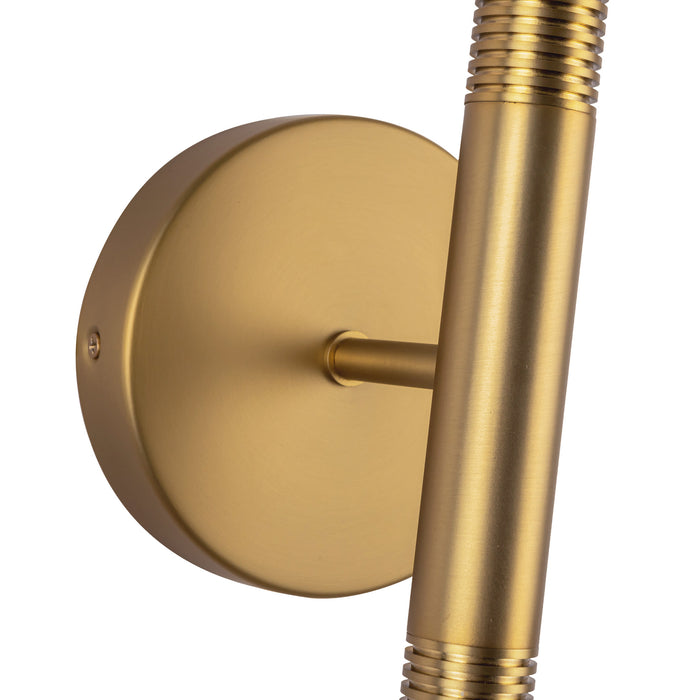 Arden LED Wall/Vanity Brushed Gold/Opal Glass-Sconces-Alora-Lighting Design Store