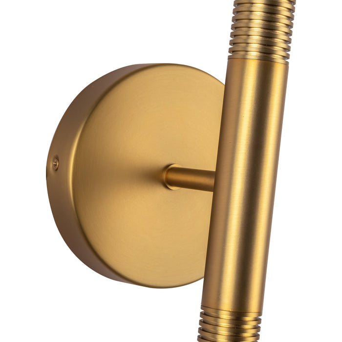 Arden LED Wall/Vanity Brushed Gold/Opal Glass-Bathroom Fixtures-Alora-Lighting Design Store