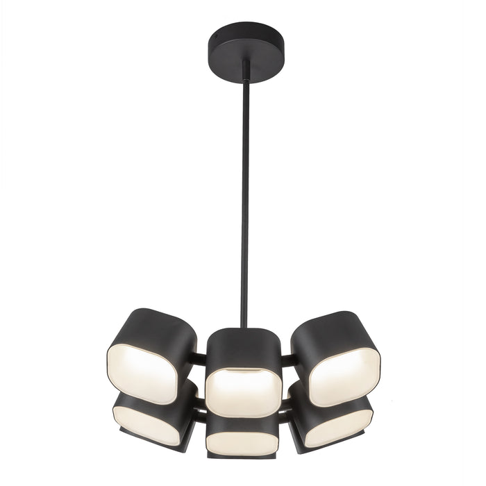 Arena LED Chandelier Black-Pendants-Kuzco Lighting-Lighting Design Store