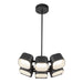 Arena LED Chandelier Black-Pendants-Kuzco Lighting-Lighting Design Store
