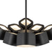 Arena LED Chandelier Black-Pendants-Kuzco Lighting-Lighting Design Store