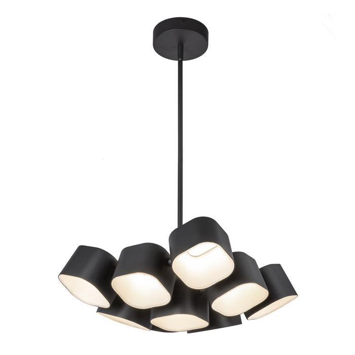 Arena LED Chandelier Black-Pendants-Kuzco Lighting-Lighting Design Store