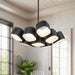 Arena LED Chandelier Black-Pendants-Kuzco Lighting-Lighting Design Store