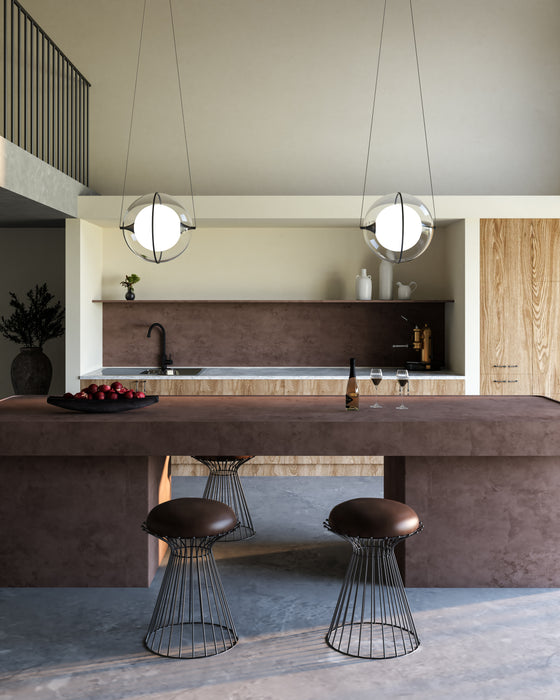 Aries LED Pendant Black-Pendants-Kuzco Lighting-Lighting Design Store