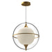 Aries LED Pendant Brushed Gold-Pendants-Kuzco Lighting-Lighting Design Store
