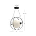 Aries LED Pendant Brushed Gold-Pendants-Kuzco Lighting-Lighting Design Store