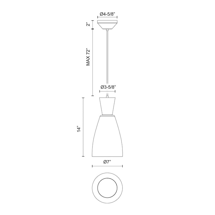 Arlo One Light Pendant Brushed Gold/Clear Glass-Mini Pendants-Alora-Lighting Design Store